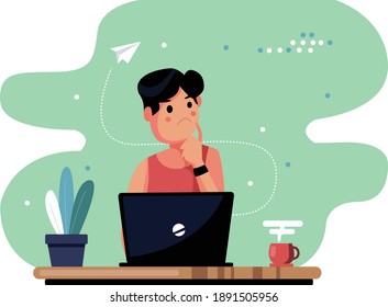illustration of a graphic designer