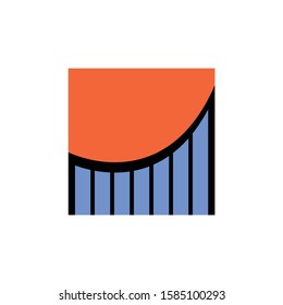 Illustration graphic finance logo business for profit logo design vector
