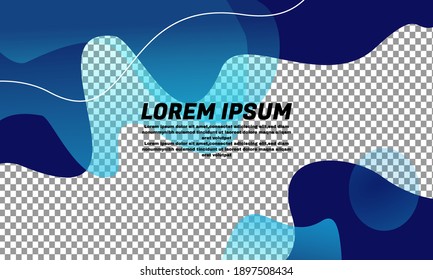 Illustration of graphic Fluid Vector shaped background. Modern Graphic Template Banner pattern for social media header and post image