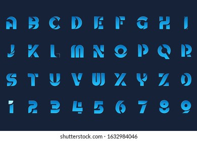 illustration graphic of font, bundle font design