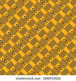 Illustration of graphic the geometric pattern by stripes seamless vector background brown and yellow texture graphic part 36