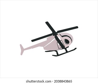 illustration graphic  of helicopter one of the means of air transportation