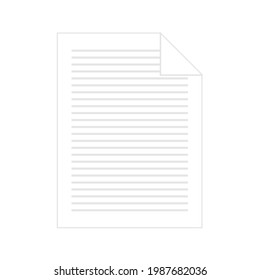 illustration graphic of high resolution document icon. vector - eps10