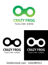 illustration graphic of logo design crazy frog, great for logo company/brand