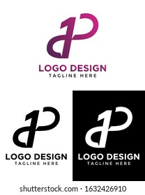 illustration graphic of logo design latter 1P, great for logo company/brand