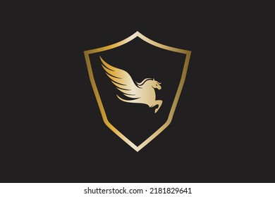 illustration graphic of luxury horse logo perfect for luxury business company