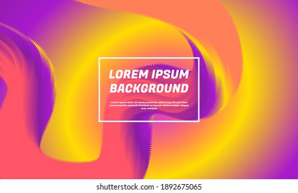 Illustration of graphic modern design 3d flow shape. Liquid wave backgrounds for Poster, Presentation and Web Banner