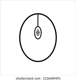 illustration graphic of mouse icon on white background. suitable for yous design, web design, logo, app, and more