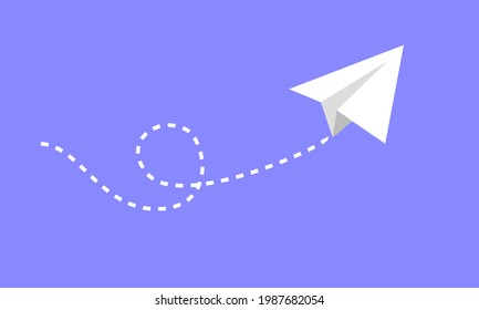 illustration graphic of paper plane. vector - eps10