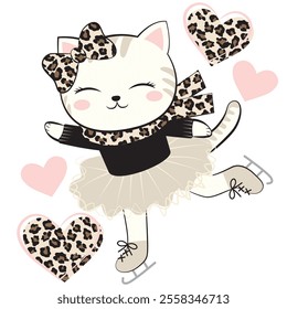 illustration, graphic, print, cute kitty, editorial, fashion