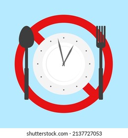 Illustration graphic of ramadan kareem fasting flat style vector for ramadan eid template background