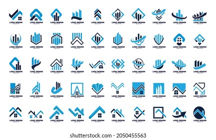 Illustration of graphic  Set best collection and Big Group, Real Estate, Building and Construction Logo Vector Design