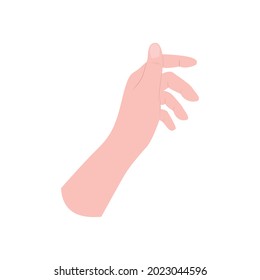 Illustration graphic of simple left hand. Vector - EPS10