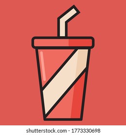 Illustration graphic vector about drink. Suitable for junk food theme design.