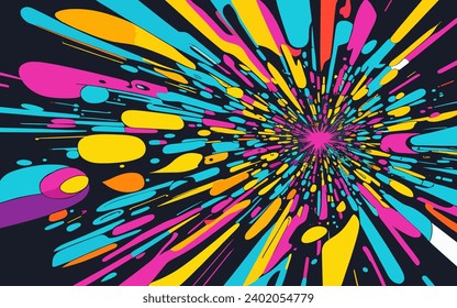 illustration graphic vector of Abstract background of falling stars, water drops