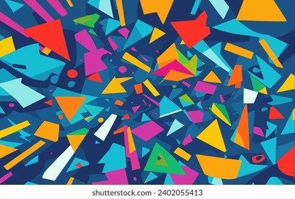 ilustración vector gráfico de fondo abstracto, formas aleatorias, colores calmados