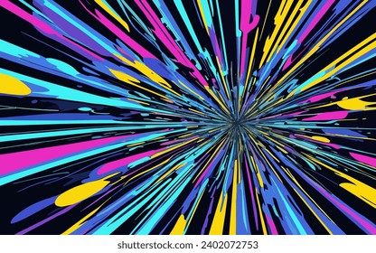 ilustración vector gráfico de fondo abstracto con formas fundidas de color