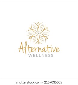 Illustration Graphic Vector For Alternative Medicine, Health Care, Holistic Centre Logo Design Template