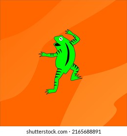 illustration graphic vector animation frog