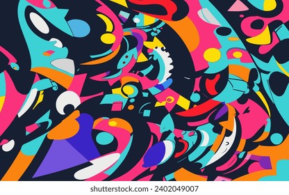 illustration graphic vector of Background abstract simple colorful