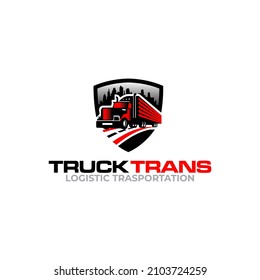 Illustration graphic vector of the best logistics and transportation logo design template