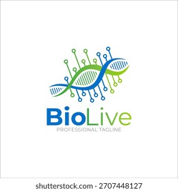 Illustration graphic vector of biotech, bio technology logo design template