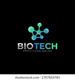 Illustration graphic vector of biotech, bio technology logo design template