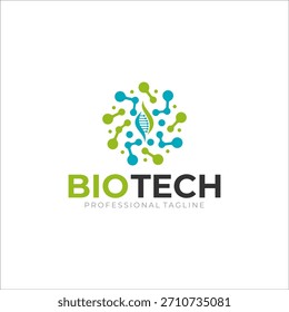 Illustration graphic vector of biotech, bio technology logo design template