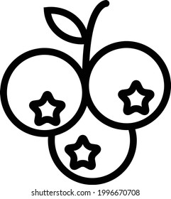 illustration graphic vector of blueberry... suitable for fruits, food and drink and healthy life field...