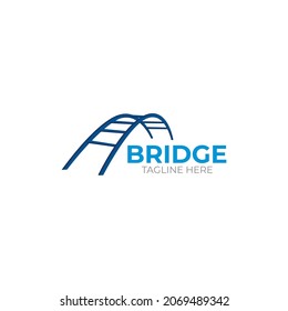 Vector gráfico de ilustración de la plantilla de diseño del logotipo del concepto del puente  