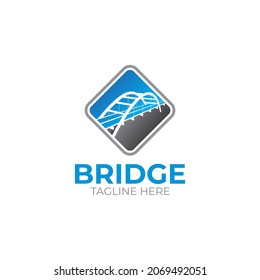 Illustration graphic vector of the bridge concept logo design template  