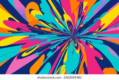 illustration graphic vector of Bright, simple, colorful abstract background