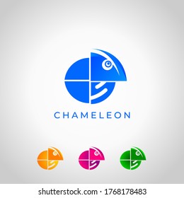 Illustrationsgrafik, Vektorgrafik des Chameleon-Logos