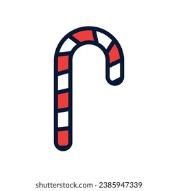 ilustración vector gráfico es caramelos de Navidad como algas paraguas. perfecto para icono web, banner, volante o cualquier diseño.