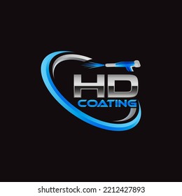 Illustration graphic vector of coating finishing services company logo design template