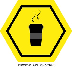 Ilustración del vector gráfico del signo del tiempo del café. Este vector es perfecto para usar en icono, fondo o cualquier cosa relacionada con ese signo. 
