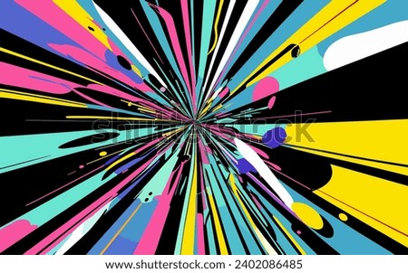 illustration graphic vector of Colorful sharp net abstract background