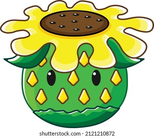 ilustración vector gráfico de dibujos animados de personajes pequeños y bonitos para aplicaciones móviles, iconos y videojuegos.