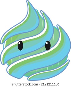 ilustración vector gráfico de dibujos animados de personajes pequeños y bonitos para aplicaciones móviles, iconos y videojuegos.
