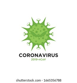 ilustración vector gráfico del virus de la corona en wuhan, infección por el virus de la corona. Virus de la corona del virus 2019 microbe.