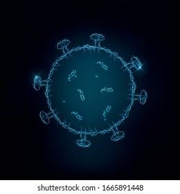 illustration graphic vector of corona virus in wuhan,corona virus infection. 2019-nvoc virus.corona virus microbe.