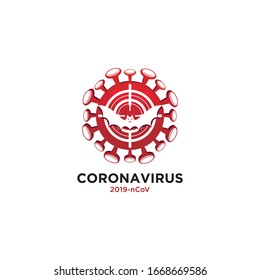 illustration graphic vector of corona virus in wuhan,corona virus infection. 2019-nvoc virus.corona virus microbe.	