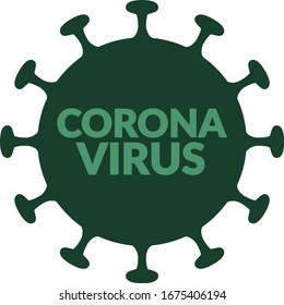 Illustration graphic vector of corona virus.