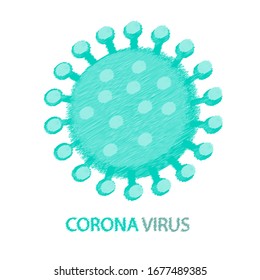 illustration graphic vector of corona virus in wuhan, corona virus infection. Cartoon Character of corona virus