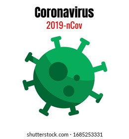 Veranschaulichung der grafischen Vektorillustration des Corona-Virus in einer Infektion mit dem wuhan-Corona-Virus. 2019-nvoc virus.corona virus microbe.