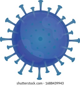 Ilustración vector gráfico del virus Corona, infección en Wuhan. Virus verde, fondo blanco, epidemia, pandémica covid-19