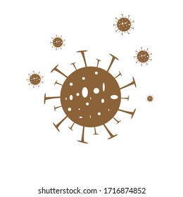 illustration of a graphic vector corona virus corona virus virus. 2019, pandemic, death,
