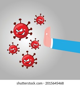 illustration graphic vector of corona virus , corona virus infection. 2019-nvoc virus. corona virus microbe. coronavirus icon,  character icon. social media campaign and coronavirus prevention