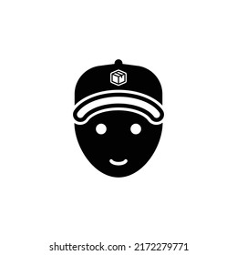el vector gráfico ilustrativo es más de mensajería con sombrero. Perfecto para sitios web, aplicaciones móviles, tiendas, anuncios de medios sociales, banner o volante.