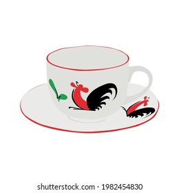 Illustration graphic vector cup glass
